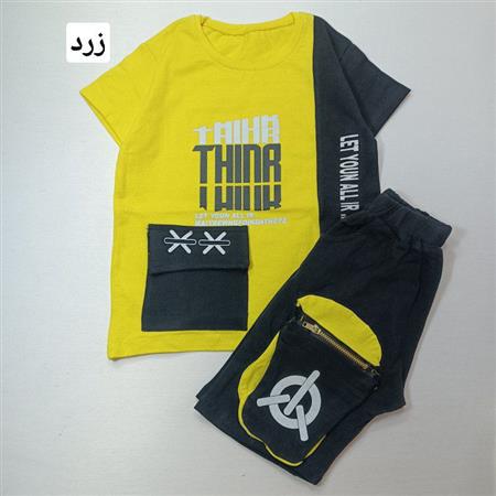 تیشرت شلوارک تک جیب