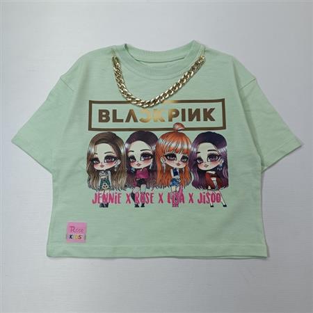 کراپ زنجیری Black pink
