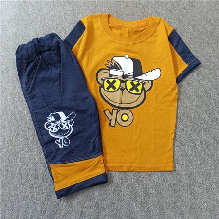 تیشرت شلوارک monkey yo تکسایز