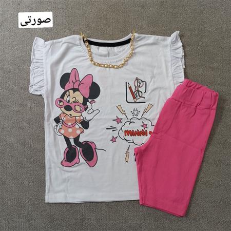 تیشرت شلوارک مینی موس عینکی تکسایز