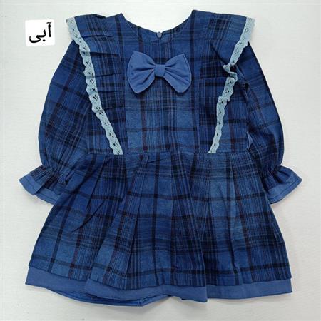 پیراهن چهارخونه پاپیونی