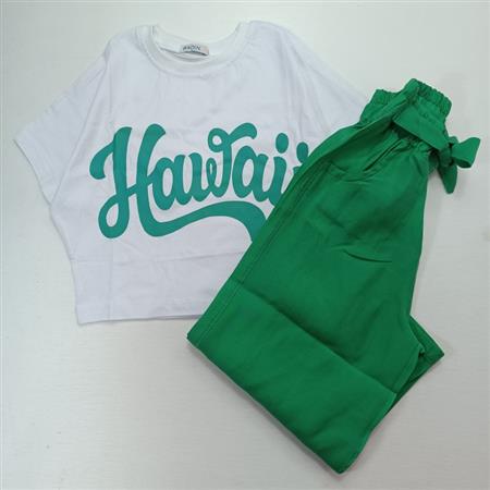کراپ شلوار دو رنگ Hawaii