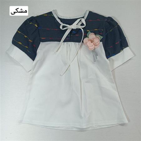شومیز تک گل رز صورتی