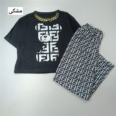 کراپ شلوار زنجیری تدی F