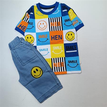 تیشرت شلوارک ایموجی Smile