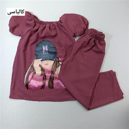 تیشرت شلوار دختر نگینی