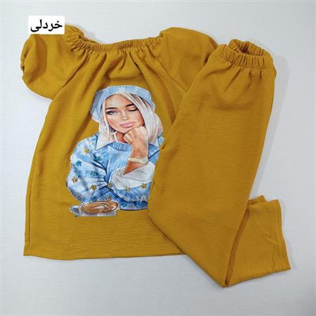 تیشرت شلوار دختر نگینی
