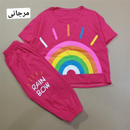 کراپ شلوارک rainbow هفت رنگ