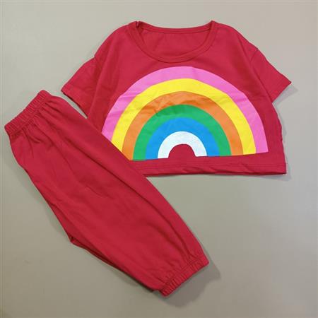 کراپ شلوارک rainbow هفت رنگ