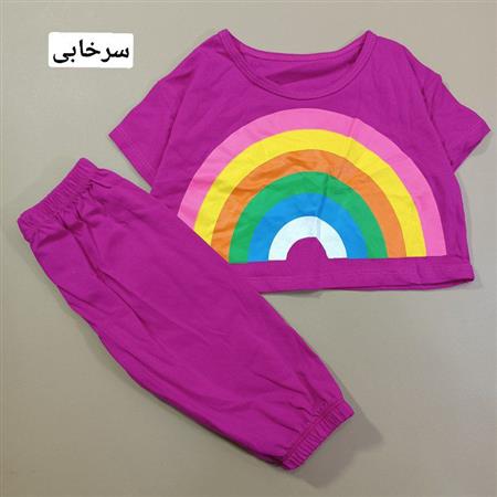 کراپ شلوارک rainbow هفت رنگ