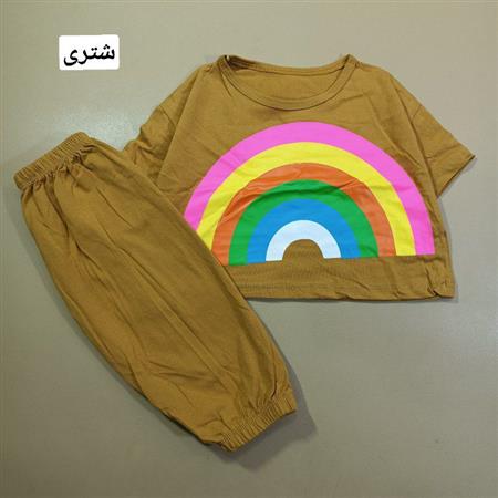 کراپ شلوارک rainbow هفت رنگ