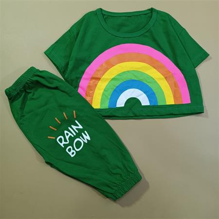 کراپ شلوارک rainbow هفت رنگ