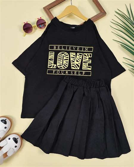تیشرت دامن شاین love