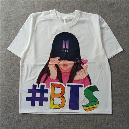 کراپ سفید Bts تکسایز