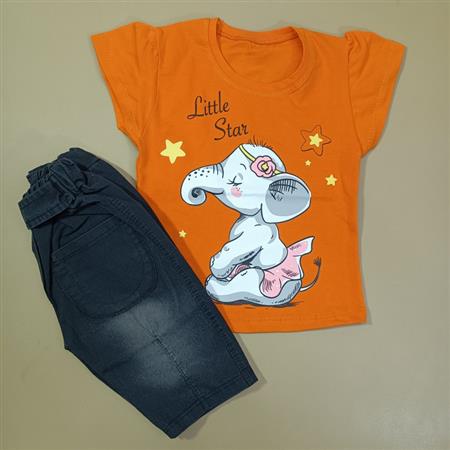 تیشرت شلوارک فیل و ستاره کوچولو