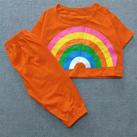 کراپ شلوارک رنگی Rain bow تکسایز