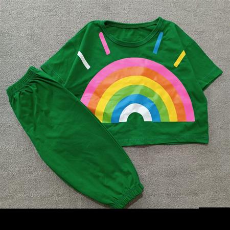 کراپ شلوارک رنگی Rain bow تکسایز