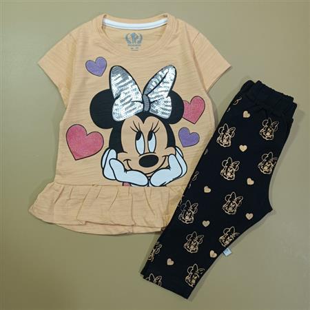 تیشرت شلوارک مینی پولکی و قلبها