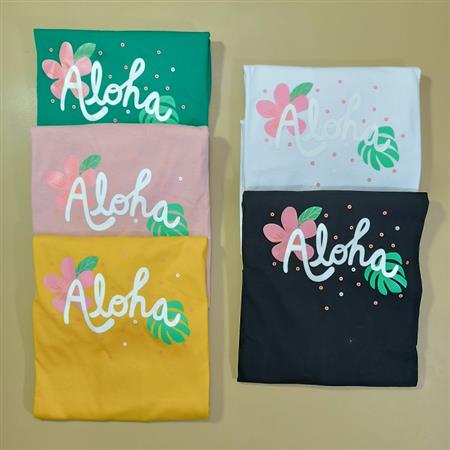 تیشرت تک گل Aloha زنانه