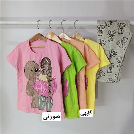 تیشرت شلوارک دختر و تدی