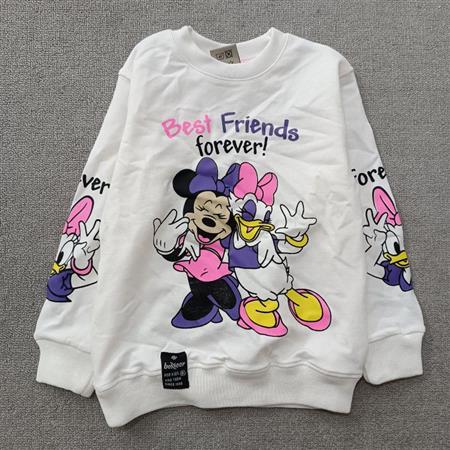 بلوز سفید best friend forever تکسایز