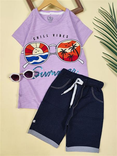 تیشرت شلوارک عینکی summer