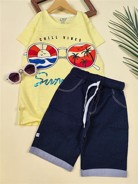تیشرت شلوارک عینکی summer