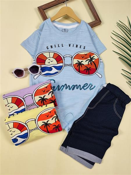 تیشرت شلوارک عینکی summer