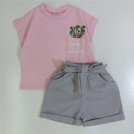 تیشرت شلوارک شاخه و گل