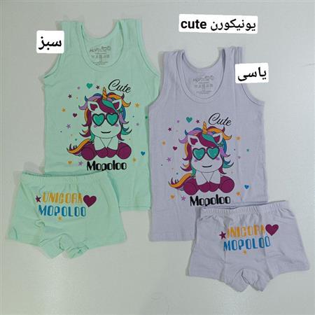 ست شورت رکابی دخترانه