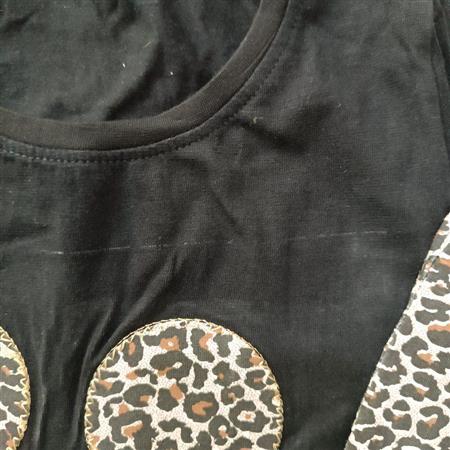 تیشرت شلوار مشکی پلنگی Minnie تکسایز