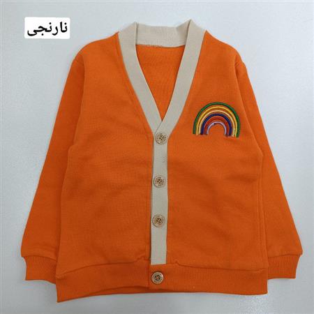 جلیقه رنگین کمان یقه دو رنگ