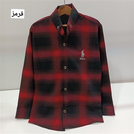 پیراهن پسرانه چهارخونه سوارکار polo