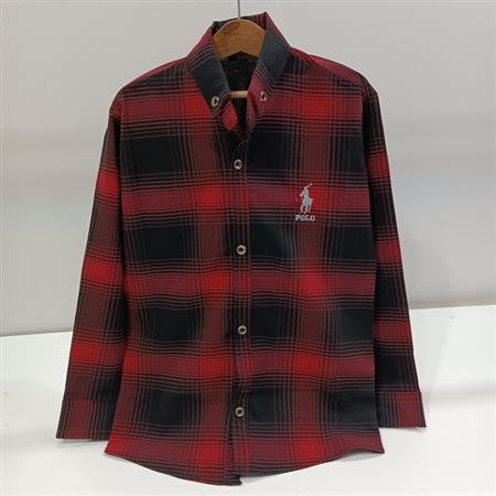 پیراهن پسرانه چهارخونه سوارکار polo