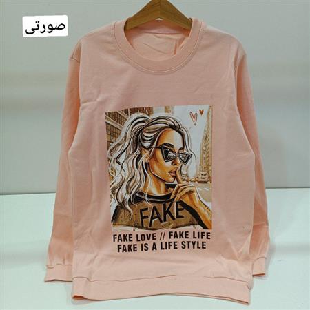 بلوز تک Fake love آستین ساده