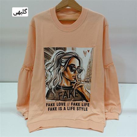 بلوز تک Fake love 2 آستین چیندار