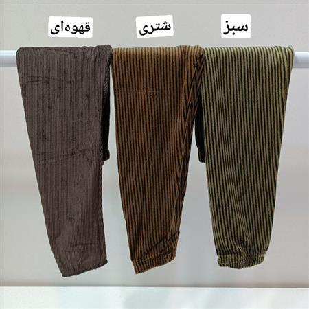 شلوار مخمل کبریتی رز