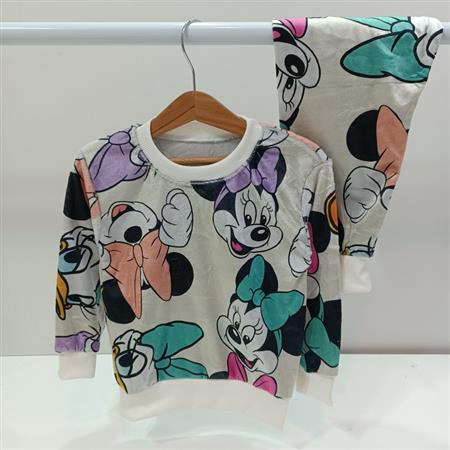 بلوز شلوار مخملی Minnie & Daisy