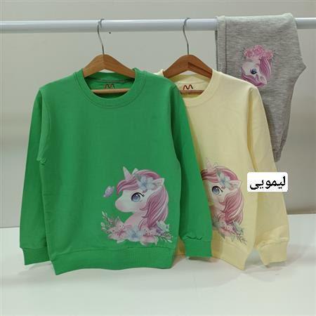 بلوز شلوار چاپی یونیکورن