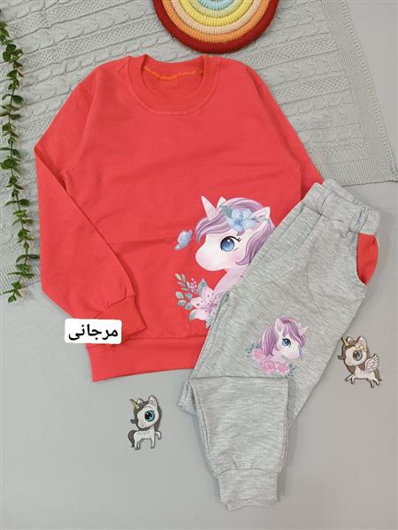 بلوز شلوار چاپی یونیکورن