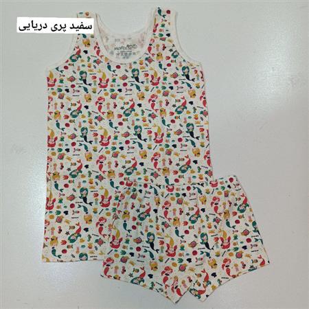 ست شورت و رکابی پری دریایی و تکشاخ