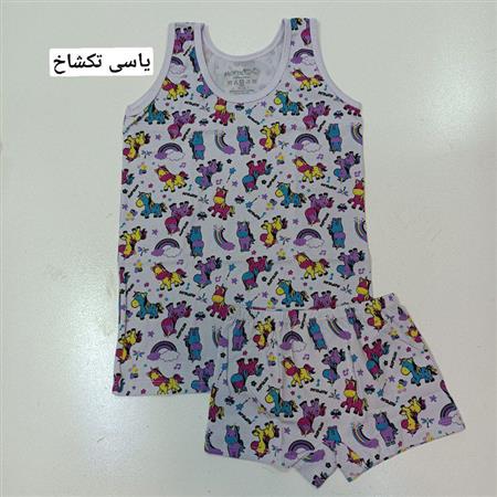 ست شورت و رکابی پری دریایی و تکشاخ