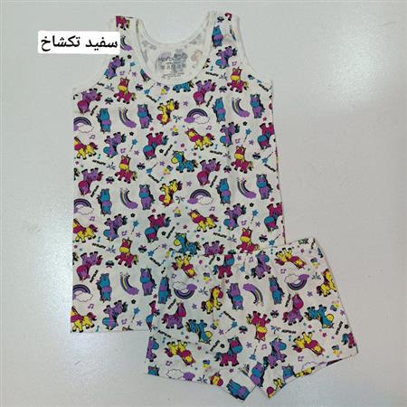 ست شورت و رکابی پری دریایی و تکشاخ
