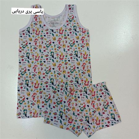 ست شورت و رکابی پری دریایی و تکشاخ