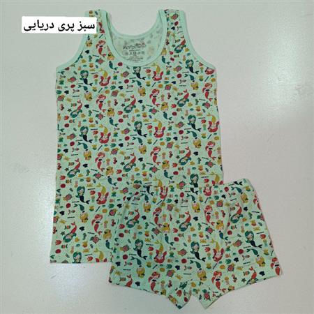 ست شورت و رکابی پری دریایی و تکشاخ