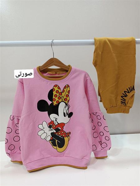 بلوز شلوار مینی پاپیون خالخالی