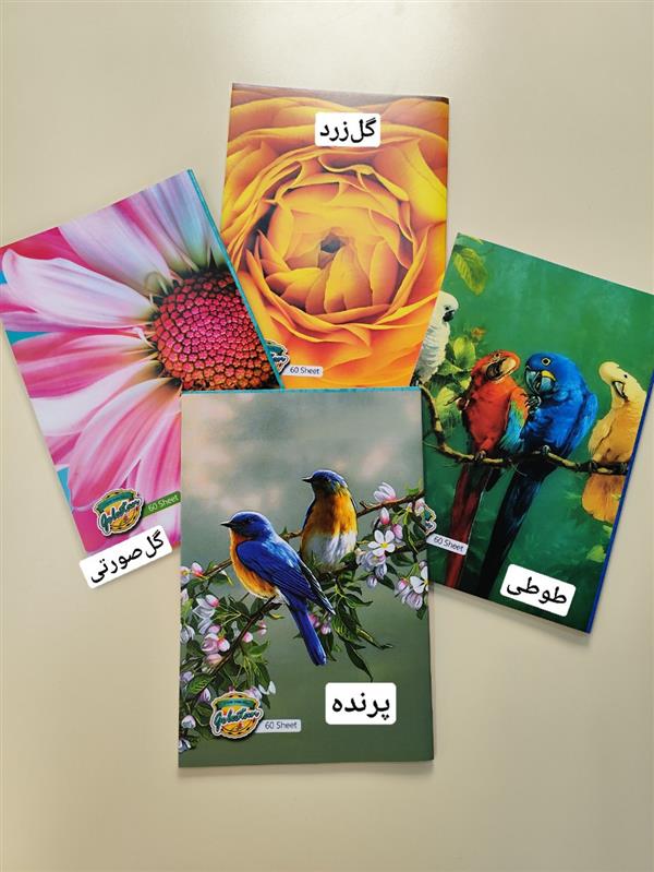 دفتر خط دار ۶۰ برگ گلستان