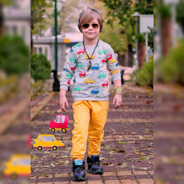 بلوز شلوار ماشینی