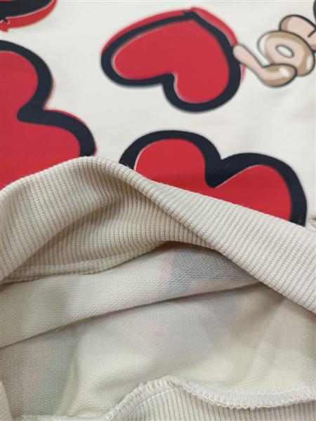 بلوزشلوارچاپیlove heart