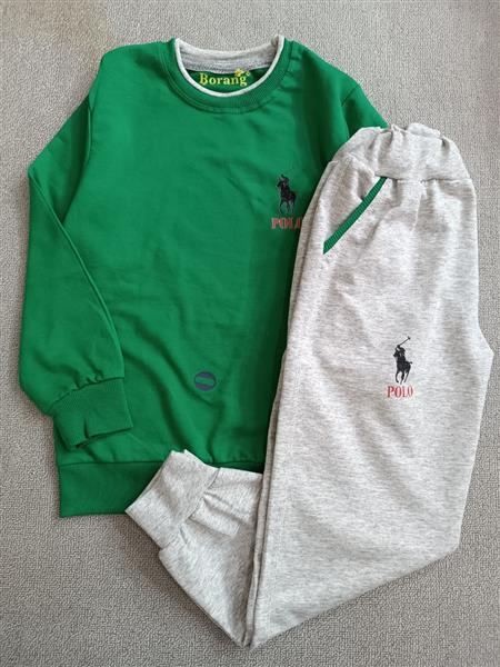 بلوز شلوار سبز polo تک سایز